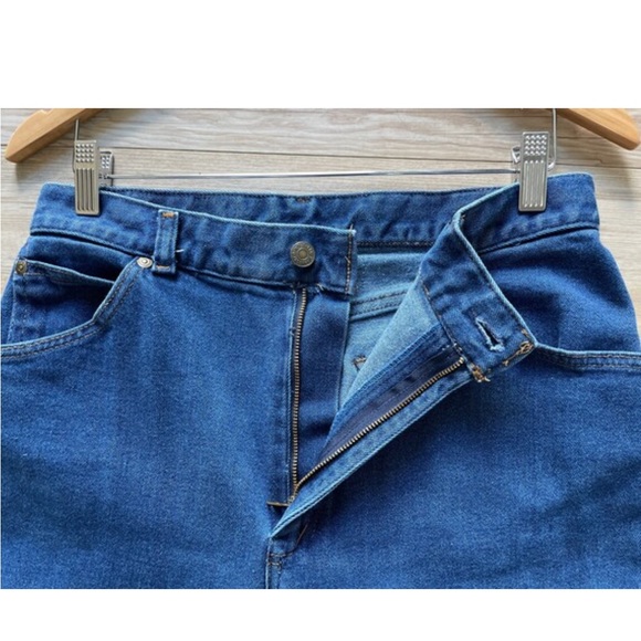 1980s Vintage Levis Orange Tab High Rise Blue Denim Jeans - Picture 6 of 8